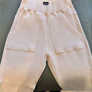 Urban Outfitters Cream Waffle Joggers